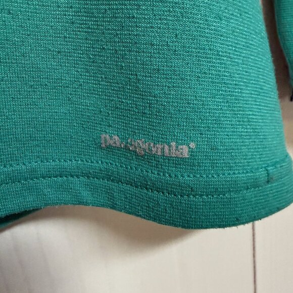 Patagonia Women’s Capilene 3 Midweight 1/4-Zip M Green/Mint - Picture 5 of 9